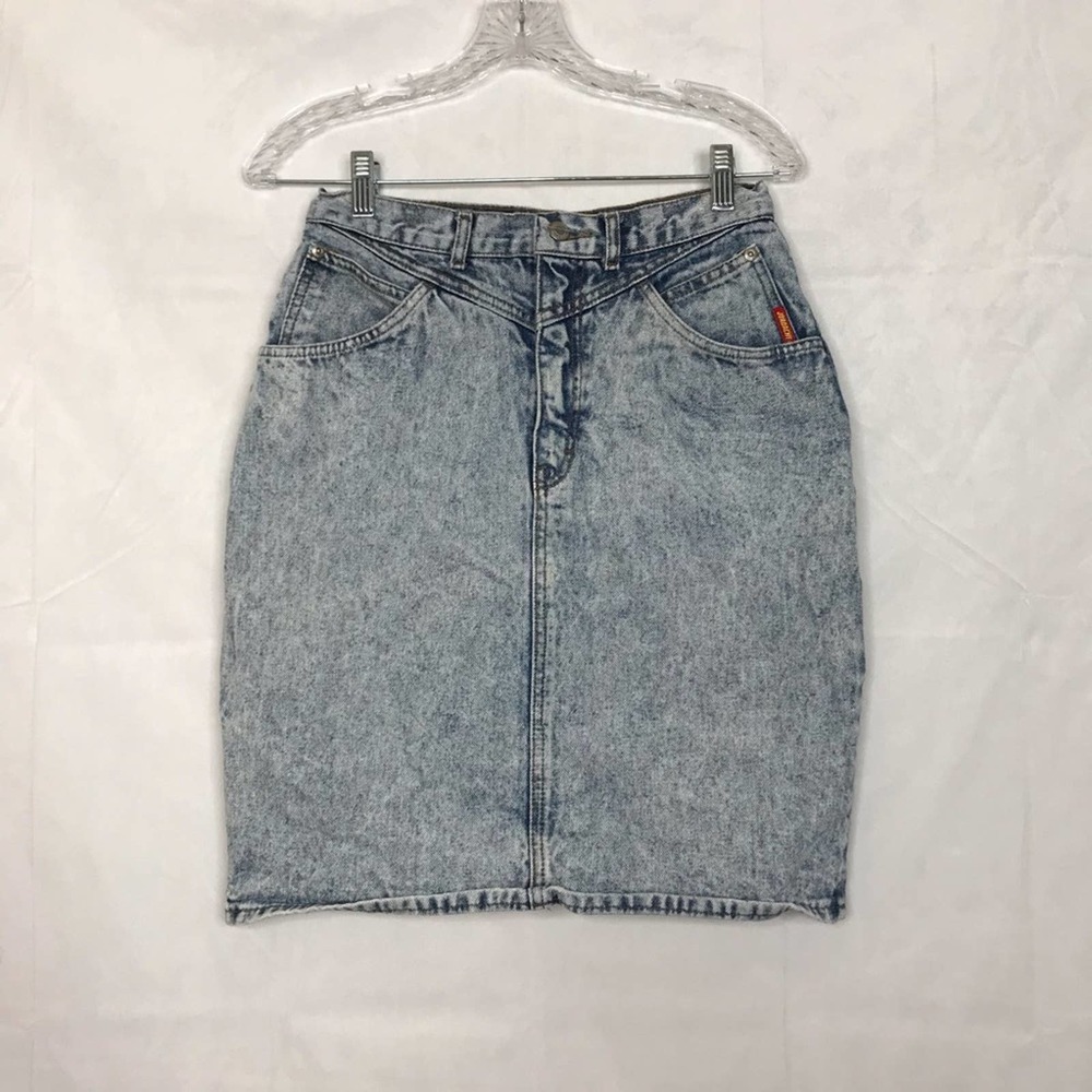 Vintage 90's Y2K Jordache stone wash high waist jean skirt